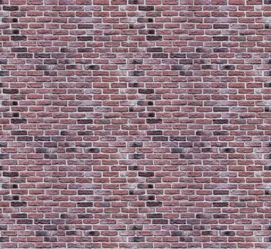 Seamless texture of old brown brickwork. Several fragments in one. Stock Photos