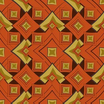 Seamless texture, pattern. Abstract geometric pattern on a square background  Stock Illustration