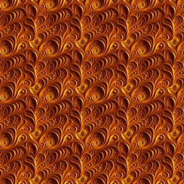 Seamless texture pattern in baroque and rococo style Stock Illustration