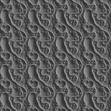 Seamless texture pattern in baroque and rococo style Stock Illustration