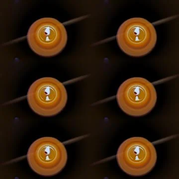 Seamless texture, pattern from the photo - burning orange candles on a black Stock Illustration