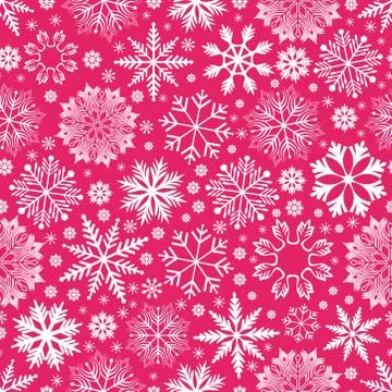 Seamless texture pattern with snowflakes Stock Illustration