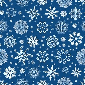 Seamless texture pattern with snowflakes Stock Illustration