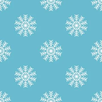 Seamless texture pattern with snowflakes Stock Illustration