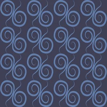 Seamless texture, pattern on a square background - colored curls. Abstraction Stock Illustration