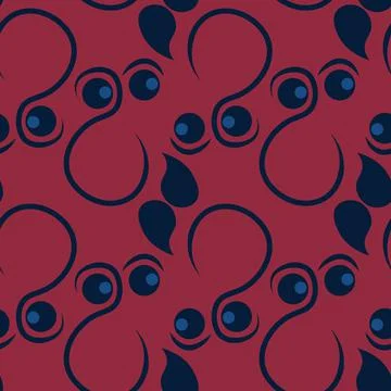 Seamless texture, pattern on a square background - face, look, surprise, must Stock Illustration