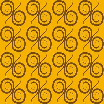 Seamless texture, pattern on a square background - colored curls. Abstraction Stock Illustration