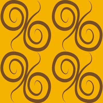Seamless texture, pattern on a square background - colored curls. Abstraction Stock Illustration
