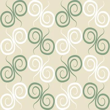 Seamless texture, pattern on a square background - colored curls. Abstraction Stock Illustration