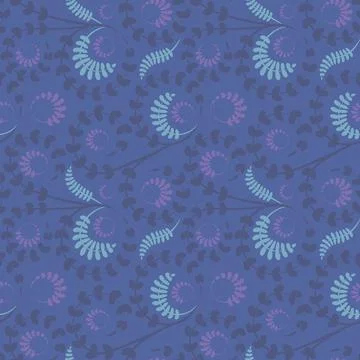 Seamless texture, pattern on a square background - flowers and leaves. Stylin Stock Illustration