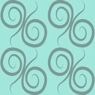 Seamless texture, pattern on a square background - colored curls. Abstraction Stock Illustration