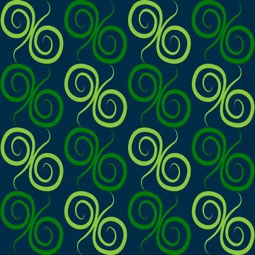 Seamless texture, pattern on a square background - colored curls. Abstraction Stock Illustration
