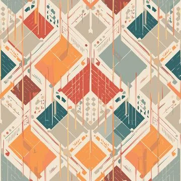 Seamless texture pattern tile technology Stock Illustration