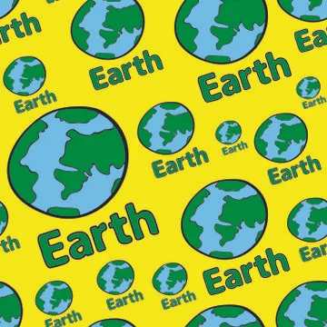 Seamless texture the planets yellow Stock Illustration