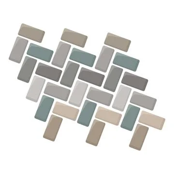 Seamless texture of rectangular paving slabs forming herringbone pattern Stock Illustration