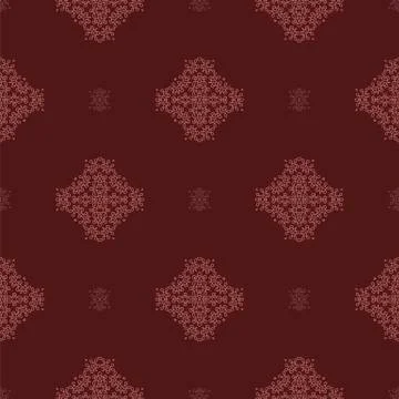 Seamless Texture on Red. Ornamental Backdrop. 스톡 일러스트