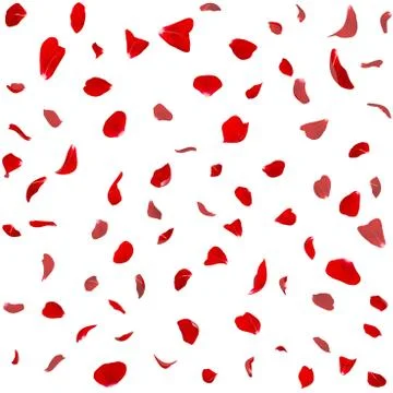 Seamless texture of red rose petals Stock Illustration