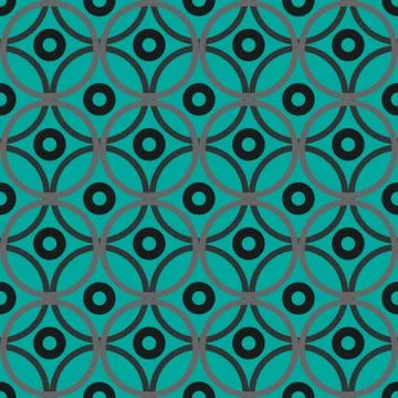 Seamless texture with rings. Abstract background Stock Illustration