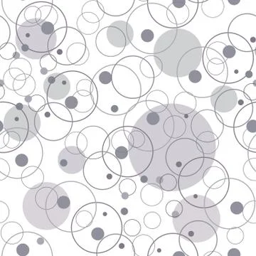 Seamless texture with rings. Abstract background Stock Illustration