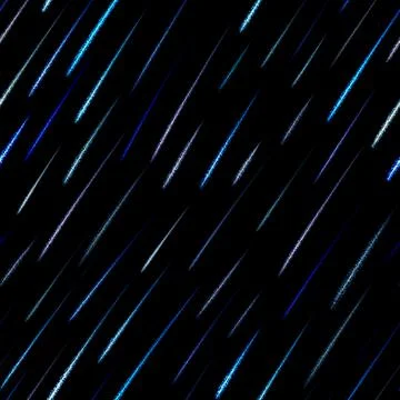 Seamless texture with shining blue rain on a black background. Blue sequins b Stock Illustration