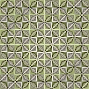 Seamless texture with soft green and tan mills in cubes seamless texture w... Stock Photos
