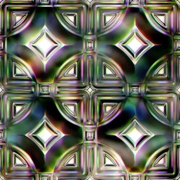 Seamless Texture stained-glass window Stock Illustration