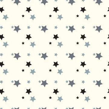 Seamless texture of a Stars. Vector flat illustration on a white background. Stock Illustration