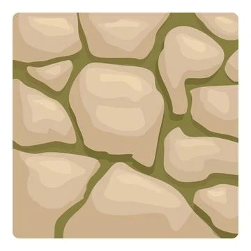 Seamless texture with stone wall forming rough surface Stock Illustration
