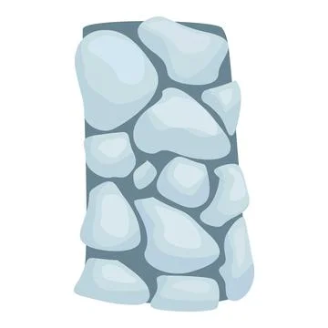 Seamless texture of stone wall forming a repeating pattern Stock Illustration