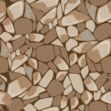 Seamless texture of stone wall Stock Illustration