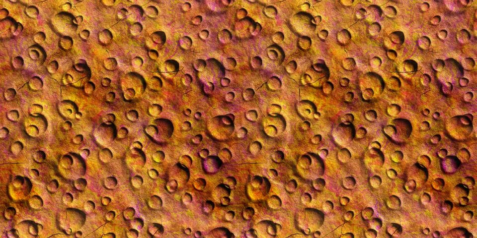 Seamless Texture surface Mars 3D illustration Illustrazione stock