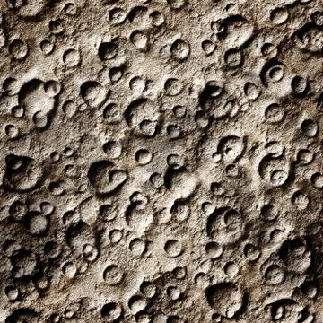 Seamless Texture surface of the moon high-resolution Stock Illustration