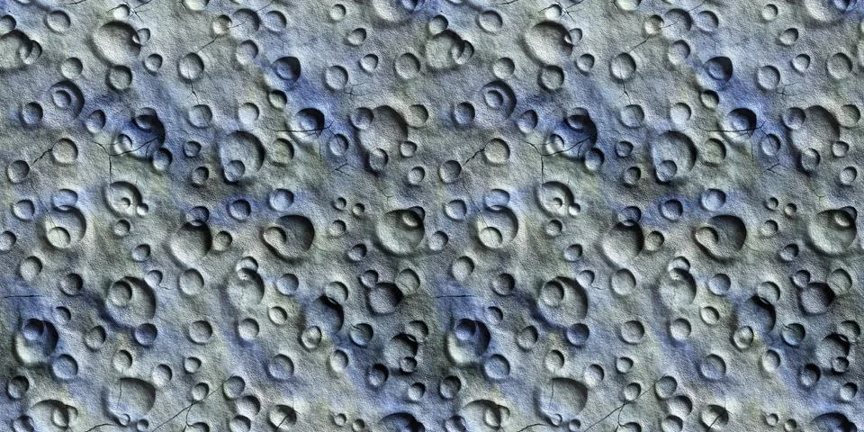 Seamless Texture surface of the moon landscape background, grey Stock Illustration