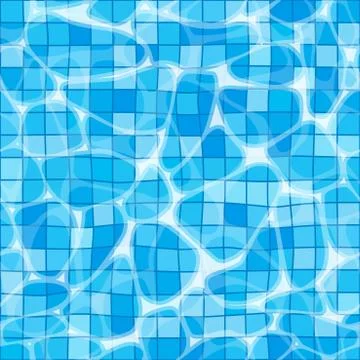 Seamless texture of swimming pool Stock Illustration