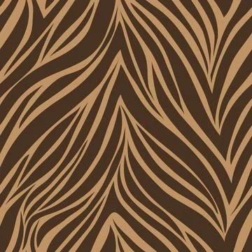 Seamless texture of tiger skin? Stock Illustration