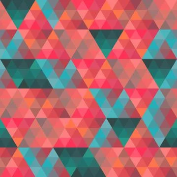 Seamless texture with triangles, mosaic endless pattern. that square design h Stock Illustration