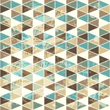 Seamless texture with triangles, mosaic endless pattern Illustrazione stock