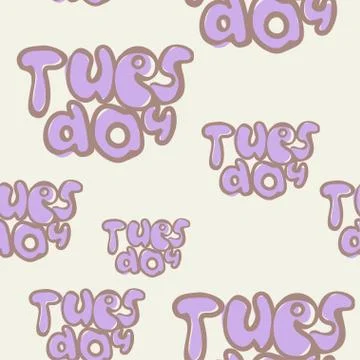 Seamless Texture Tuesday Illustrazione stock