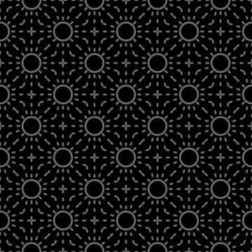 Seamless texture. Vector background. Retro. Black. Stock Illustration