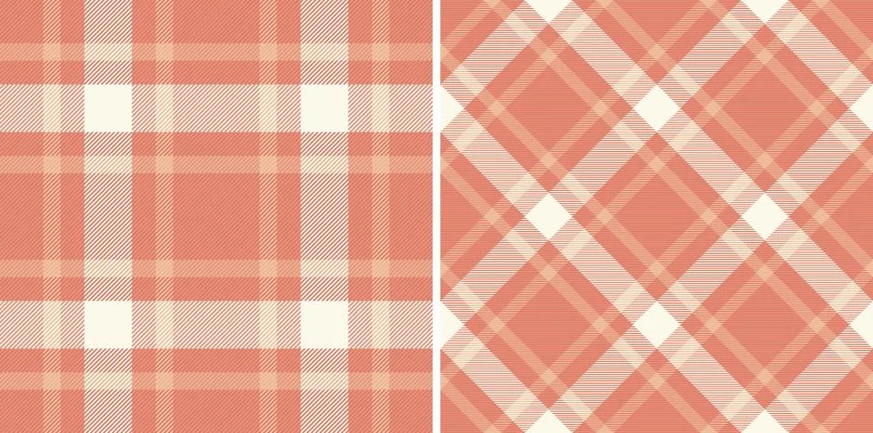 Seamless texture vector of fabric pattern check with a textile plaid backgr.. Stock Illustration