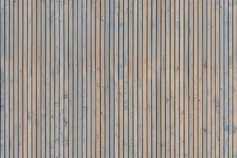 Seamless texture of wainscoting with greytoned pine timber planks for background Stock Photos