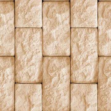 Seamless texture of wall stone blocks Stock Photos