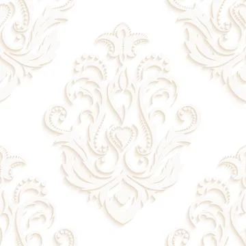 Seamless Texture wallpapers in the style of Baroque . Background of gray and Stock Illustration