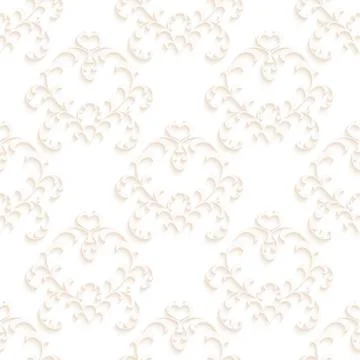 Seamless Texture wallpapers in the style of Baroque . Background of gray and Stock Illustration