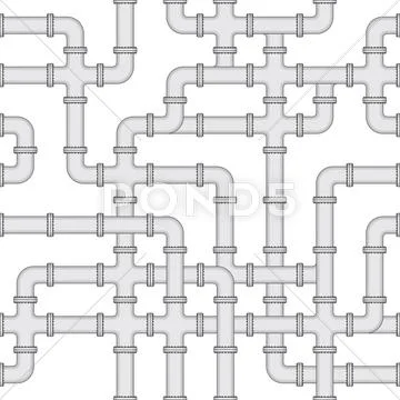 Seamless texture - water supply Stock Illustration