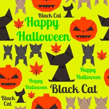 Seamless texture for wrapping at Halloween Stock Illustration