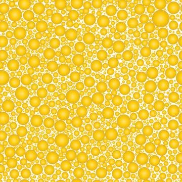 Seamless texture of yellow balls Stock Illustration