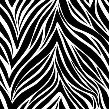 Seamless texture zebra skin? Stock Illustration