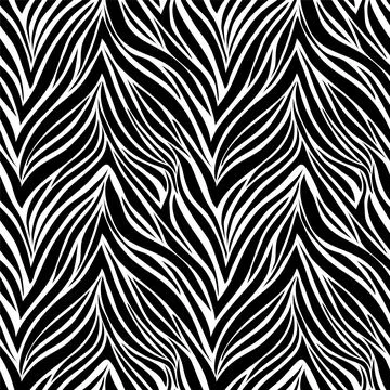 Seamless texture of zebra skin Stock Illustration