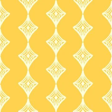 Seamless textured diamond geometric pattern with vintage hand drawn block pri Stockillustratie